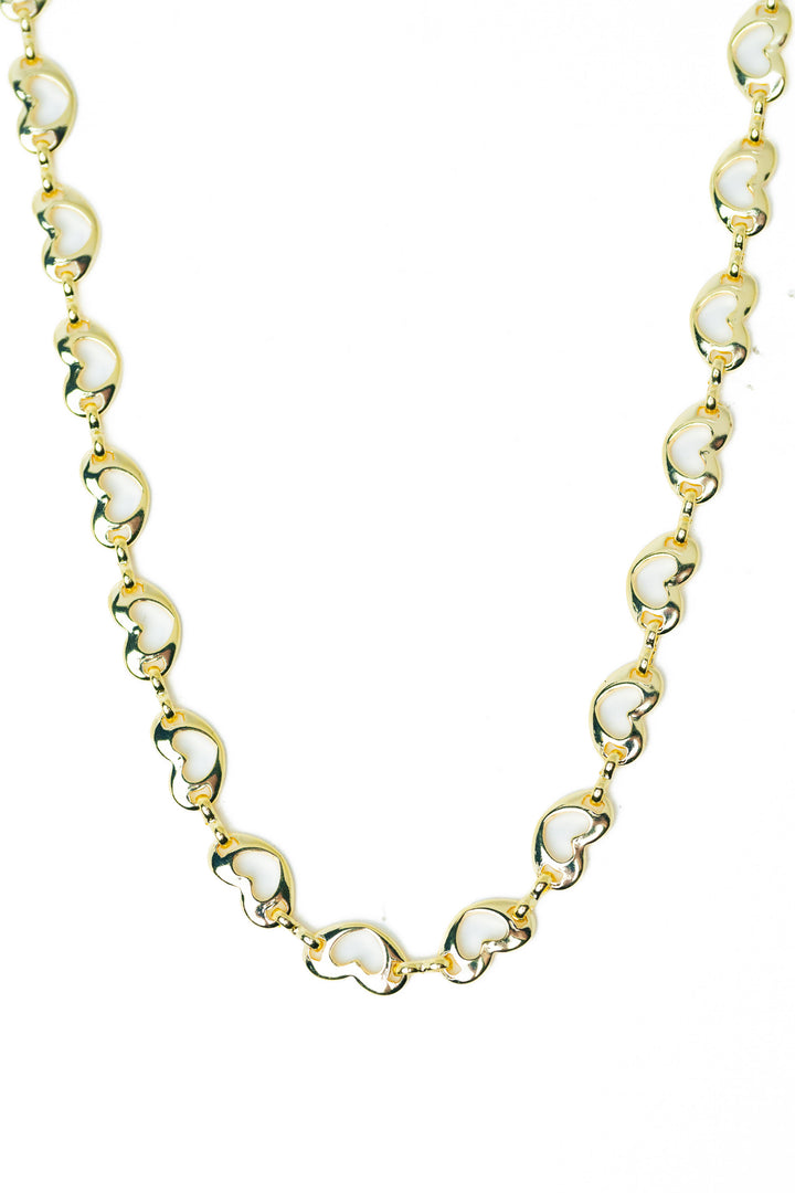 Heartline Necklace - Metallic Moonlight