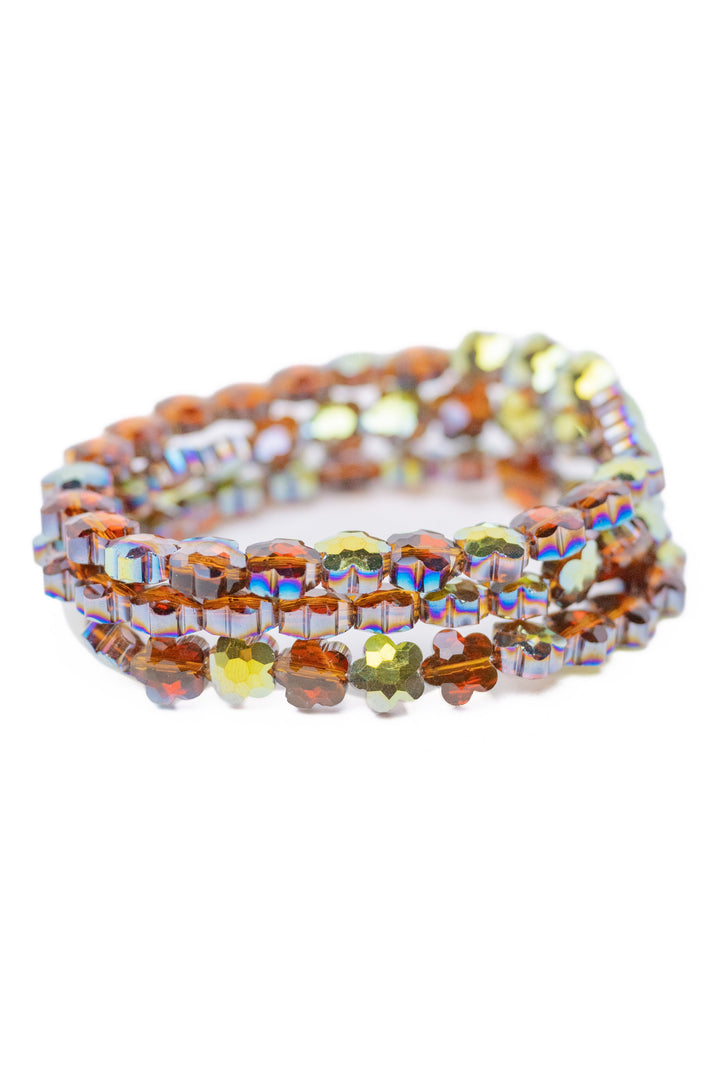 Sunflower Glow Bracelet Set - Rosewood