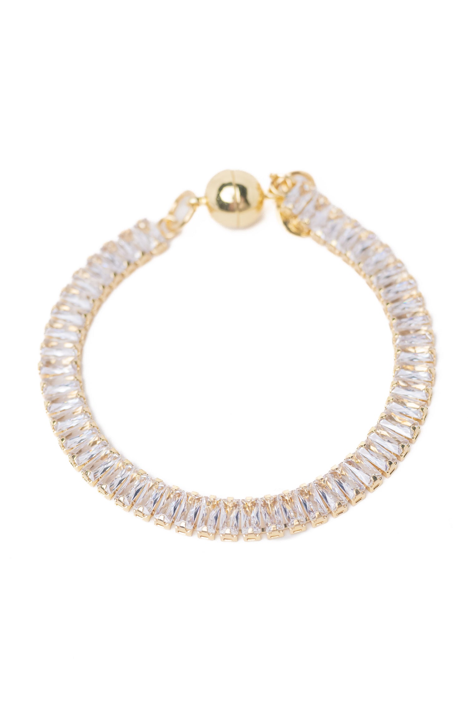 I Will Follow Bracelet Large Single - White