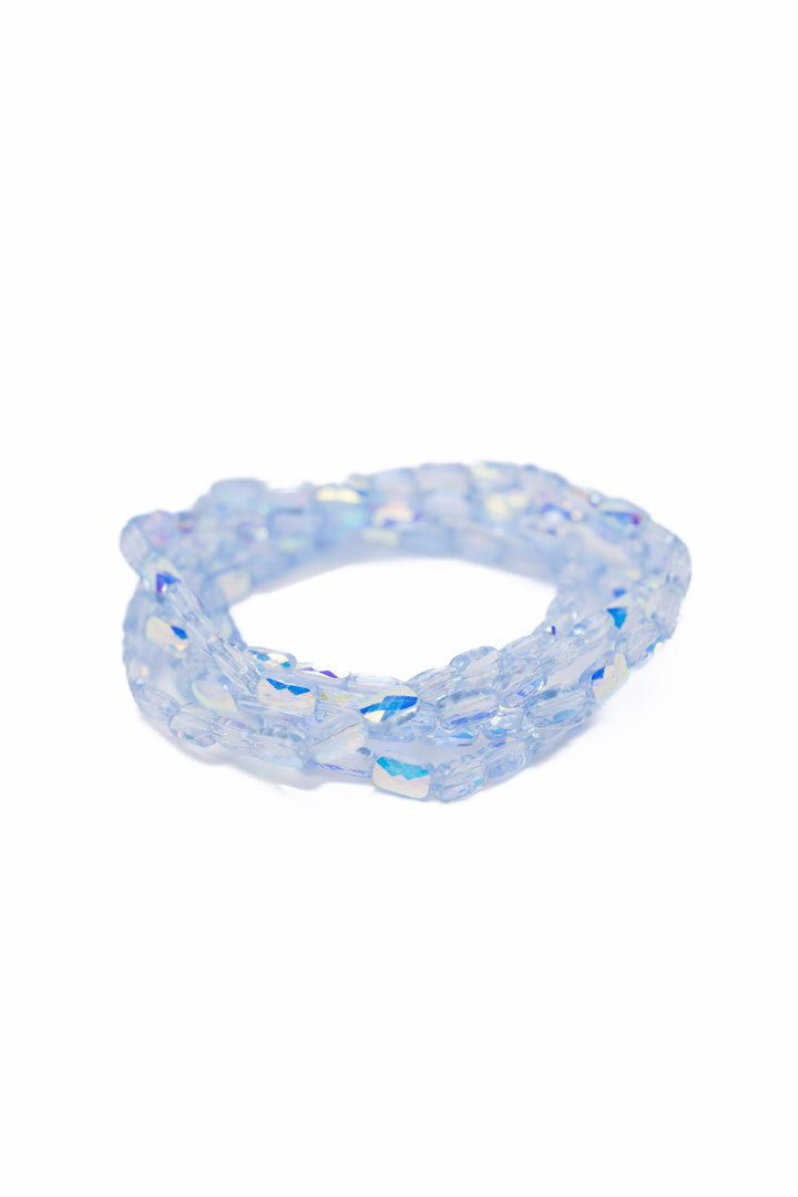 One More Try Bracelet Set - Aqua Blaze