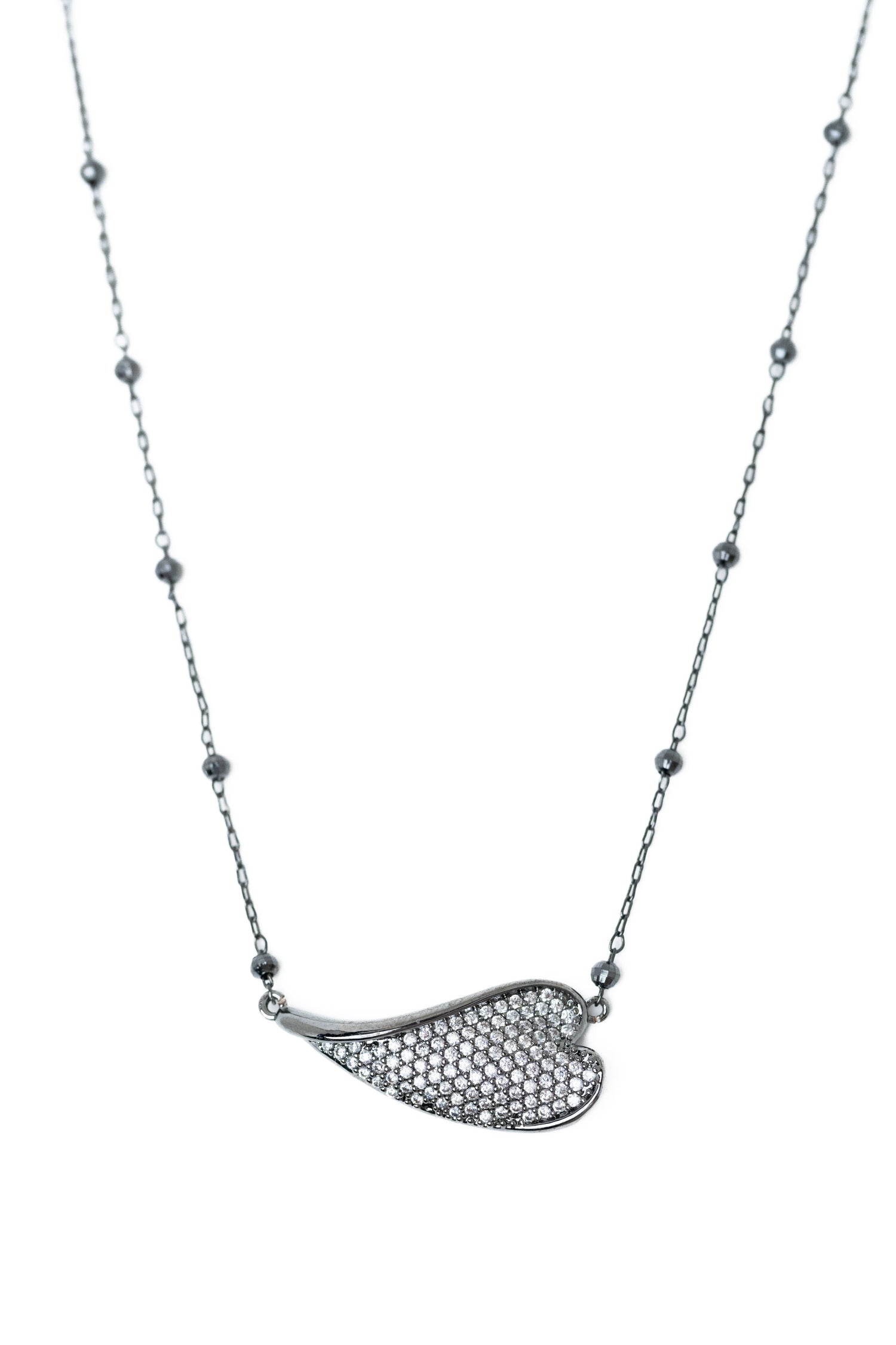 Love Journey Necklace - Gunmetal