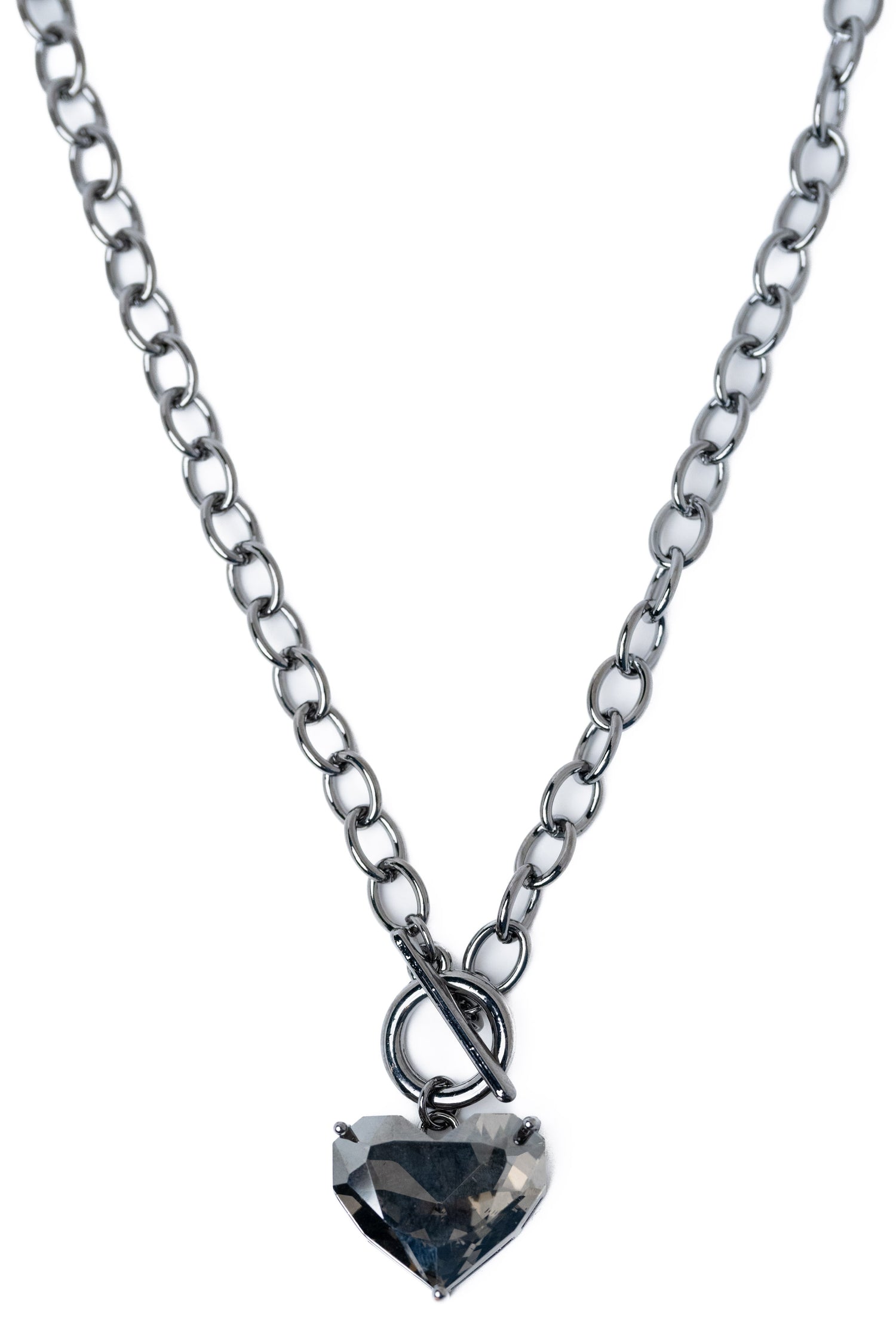 The Love Club Necklace - Gunmetal Smokey