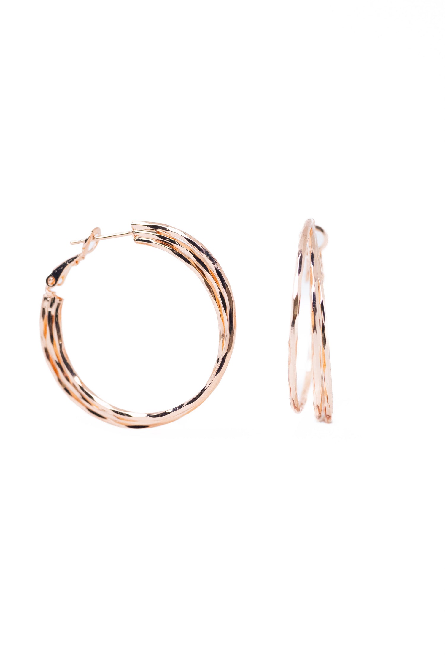 Emily Earrings - Toffee Rose