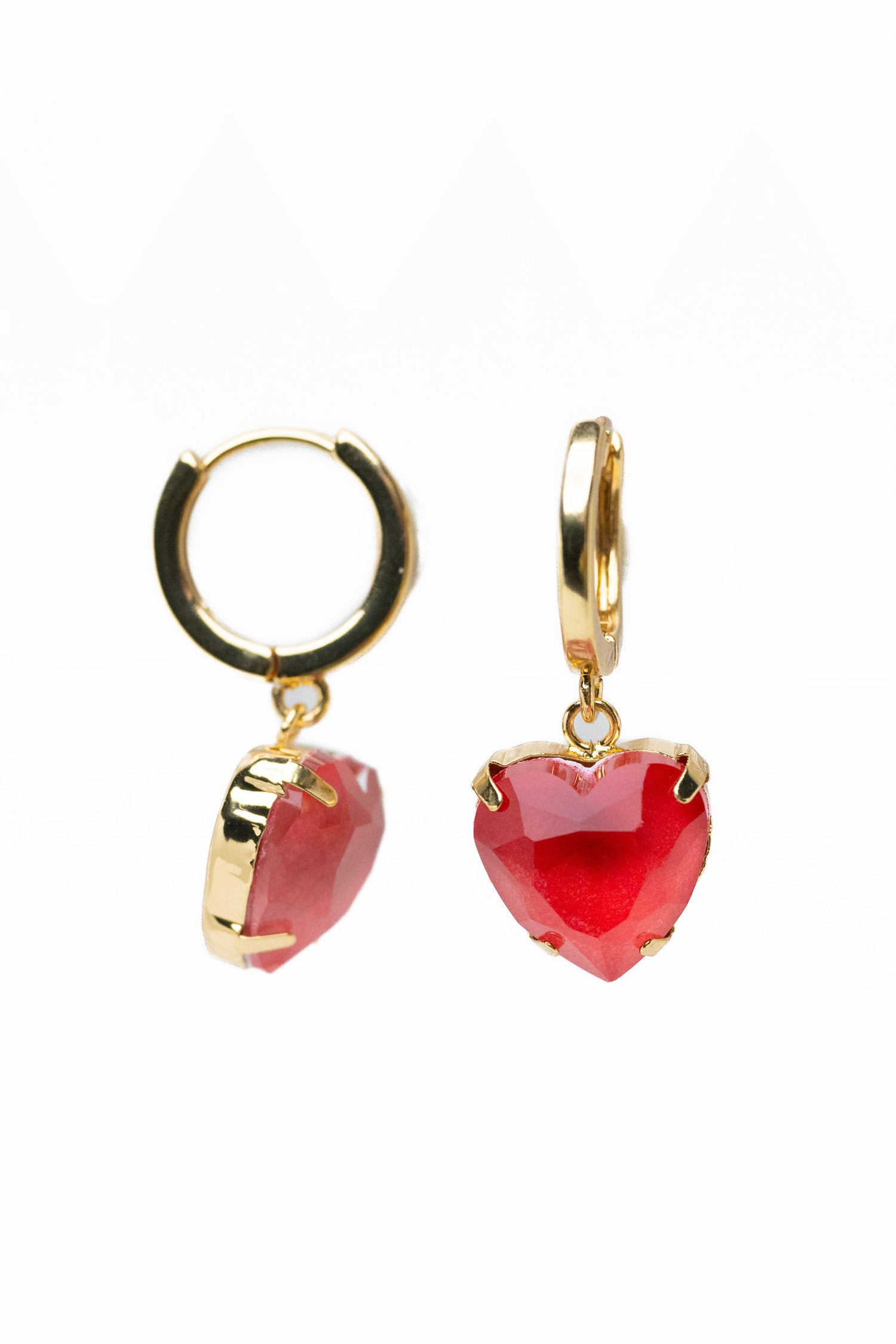 Moonlit Melody Earrings - Red