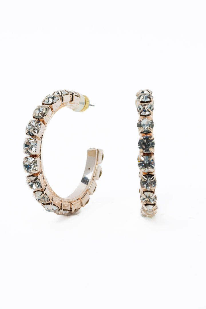 Ava Earrings Large - Metallic Coconut