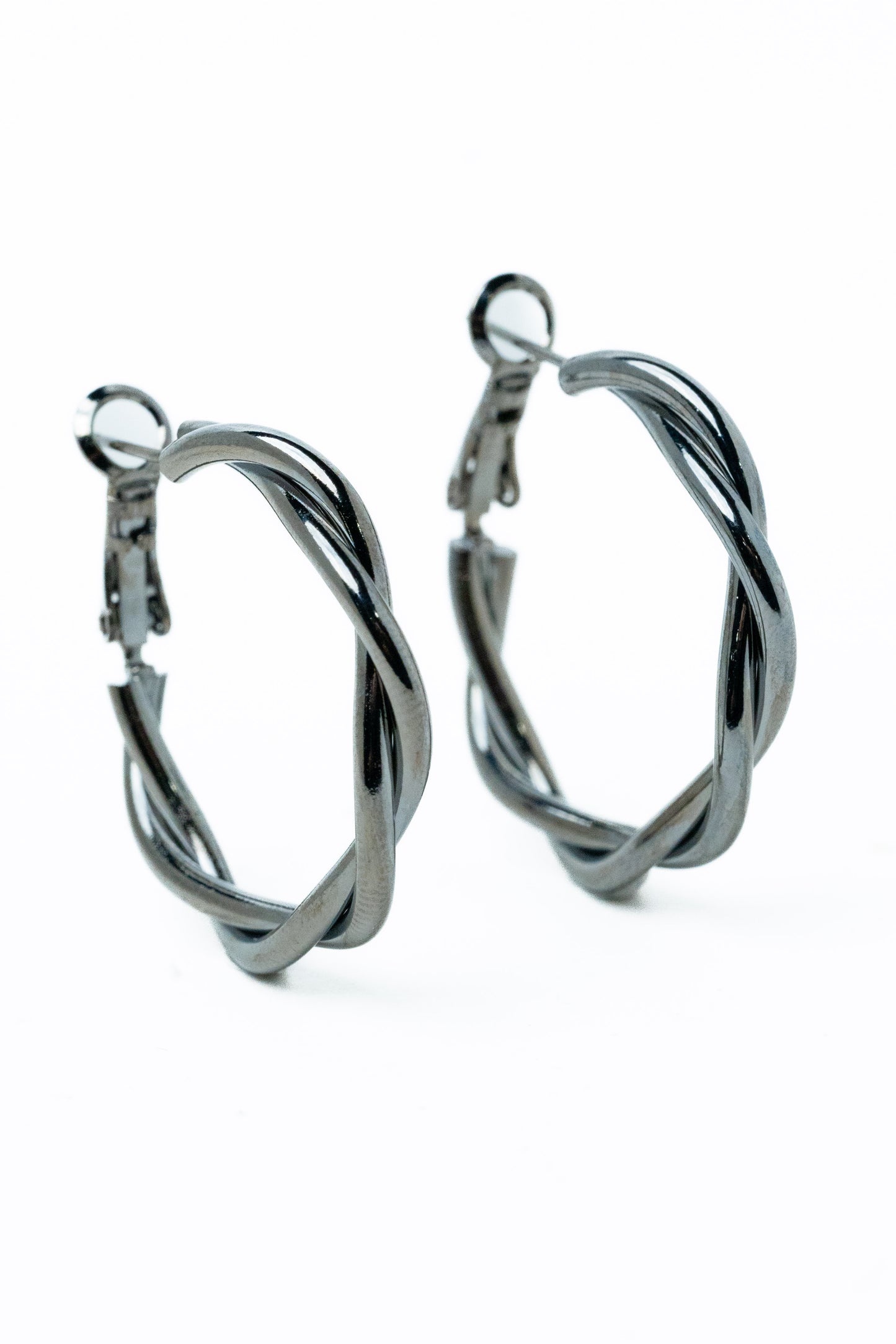 Crimson Tides Earrings - Gunmetal
