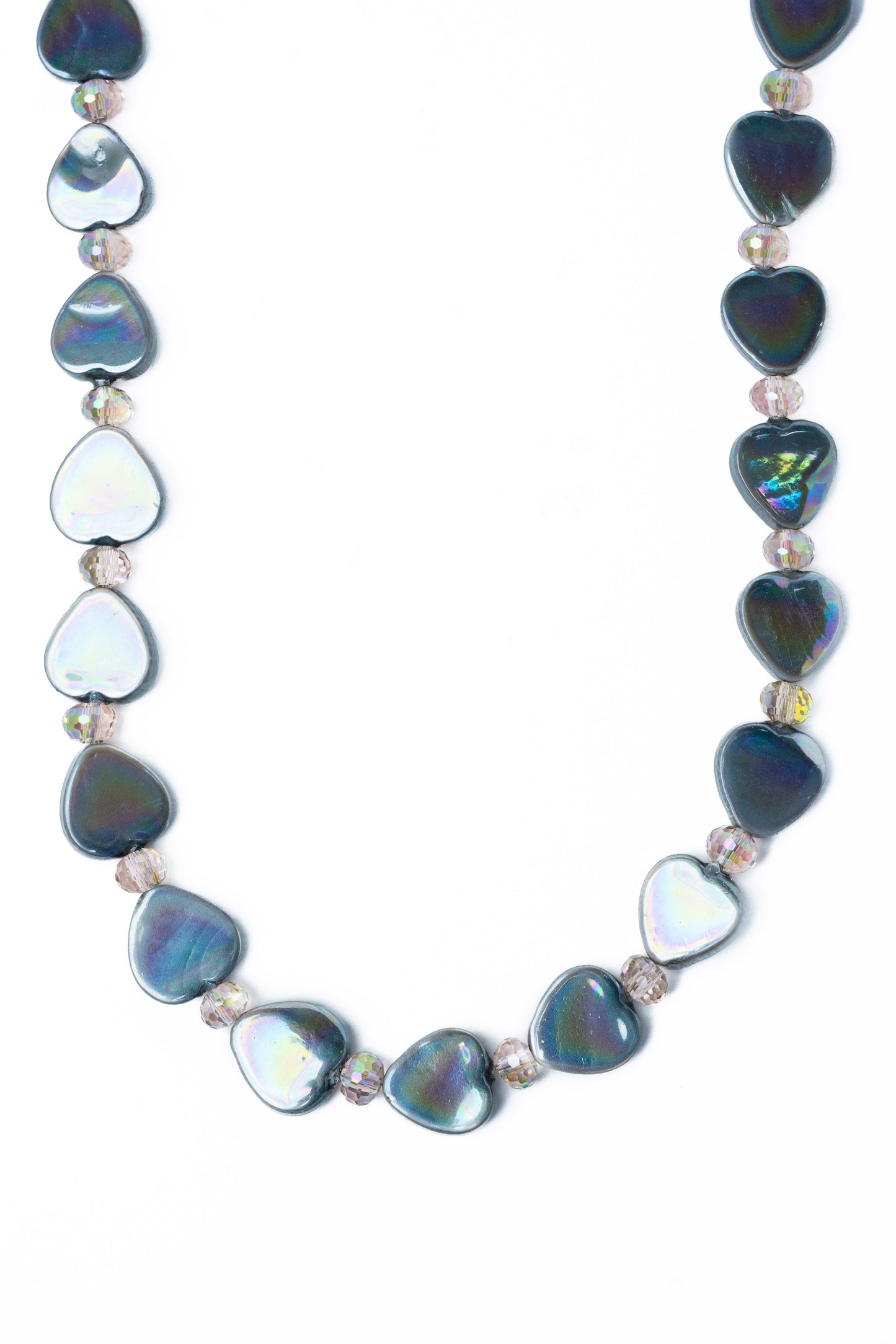 Heart Fire Necklace - Diamond Fog