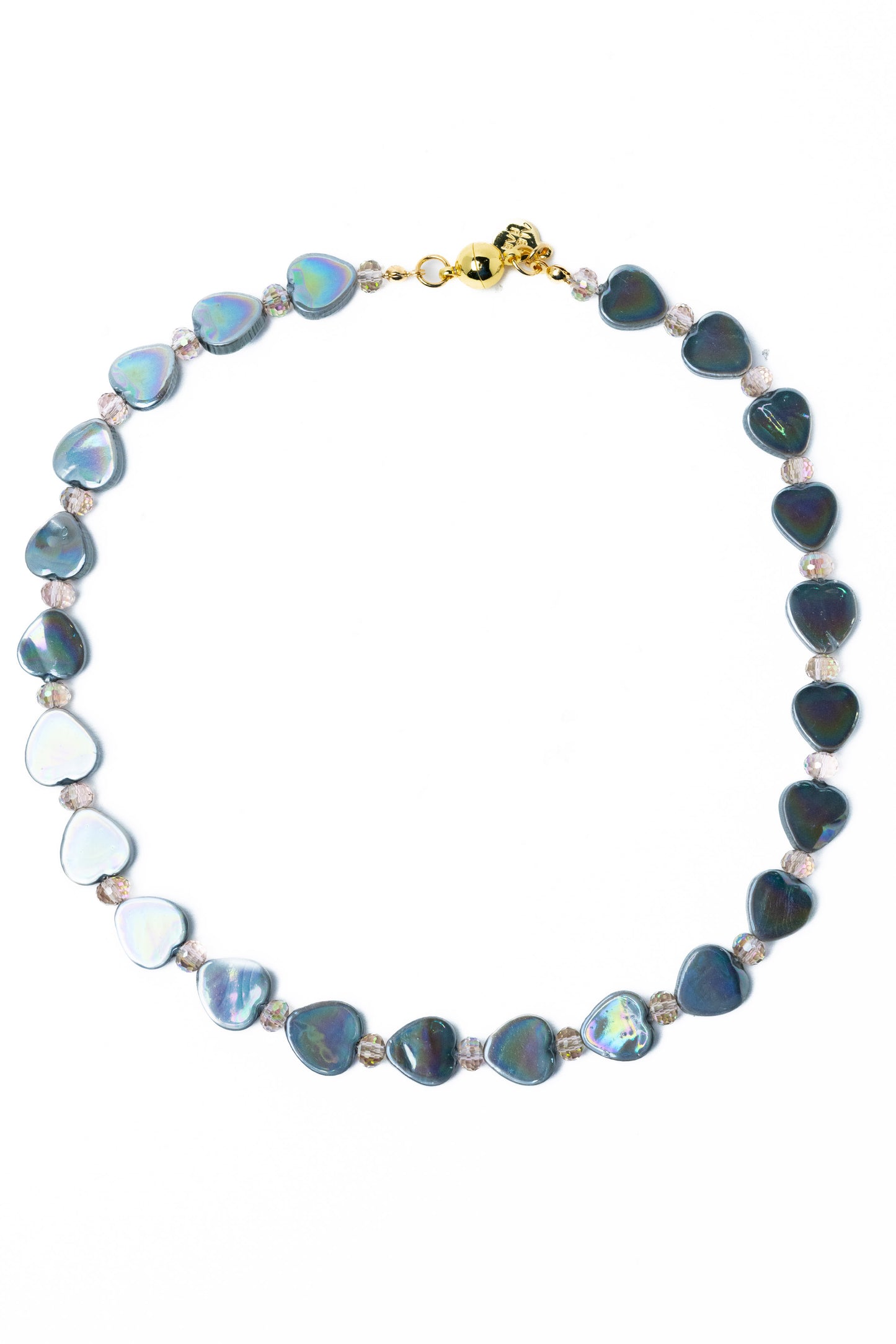 Heart Fire Necklace - Diamond Fog