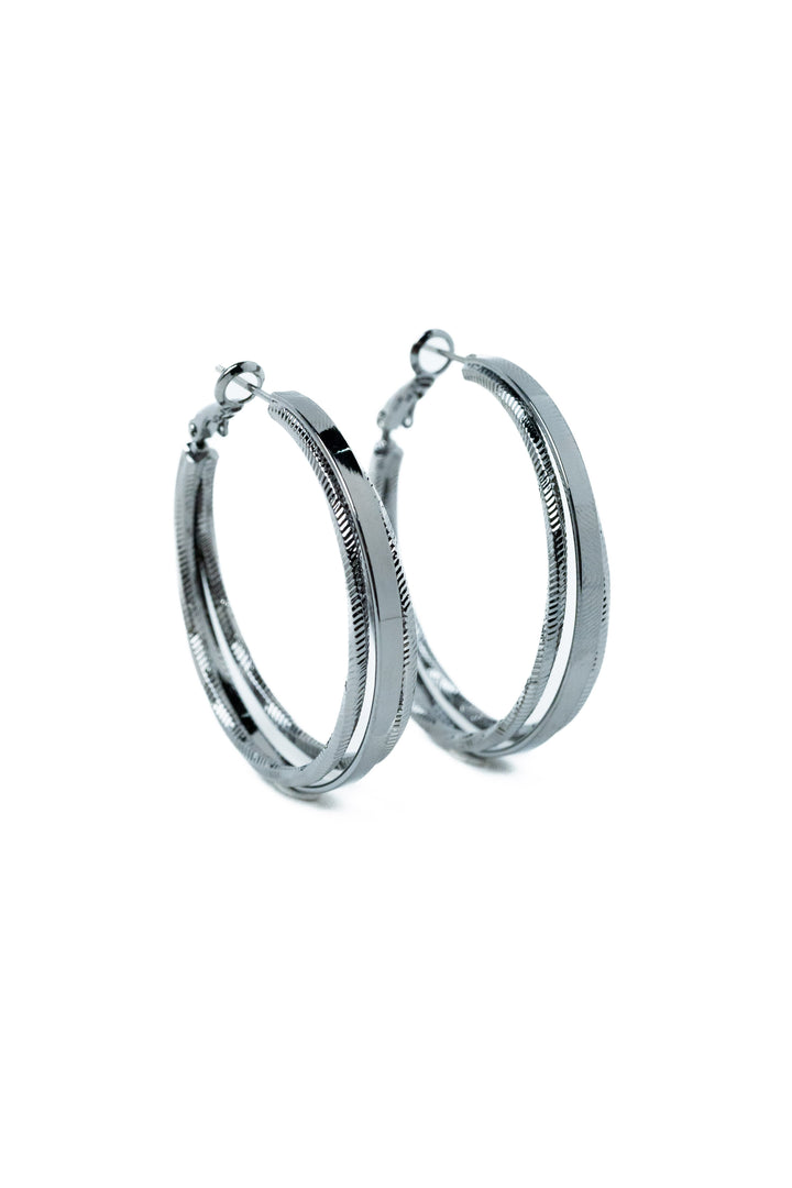Aida Earrings - Gunmetal
