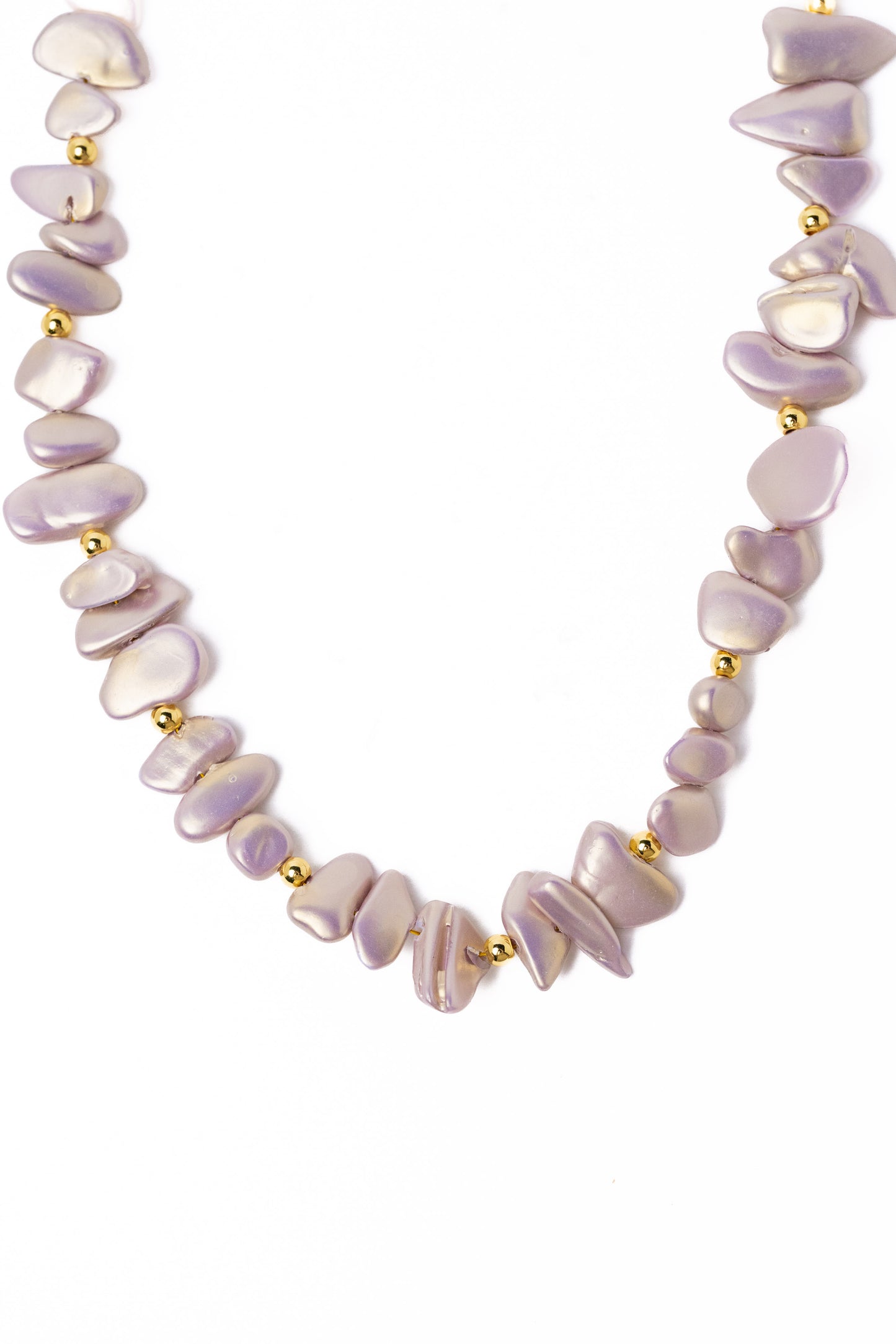 Tahitian Necklace - Greyish Lilac