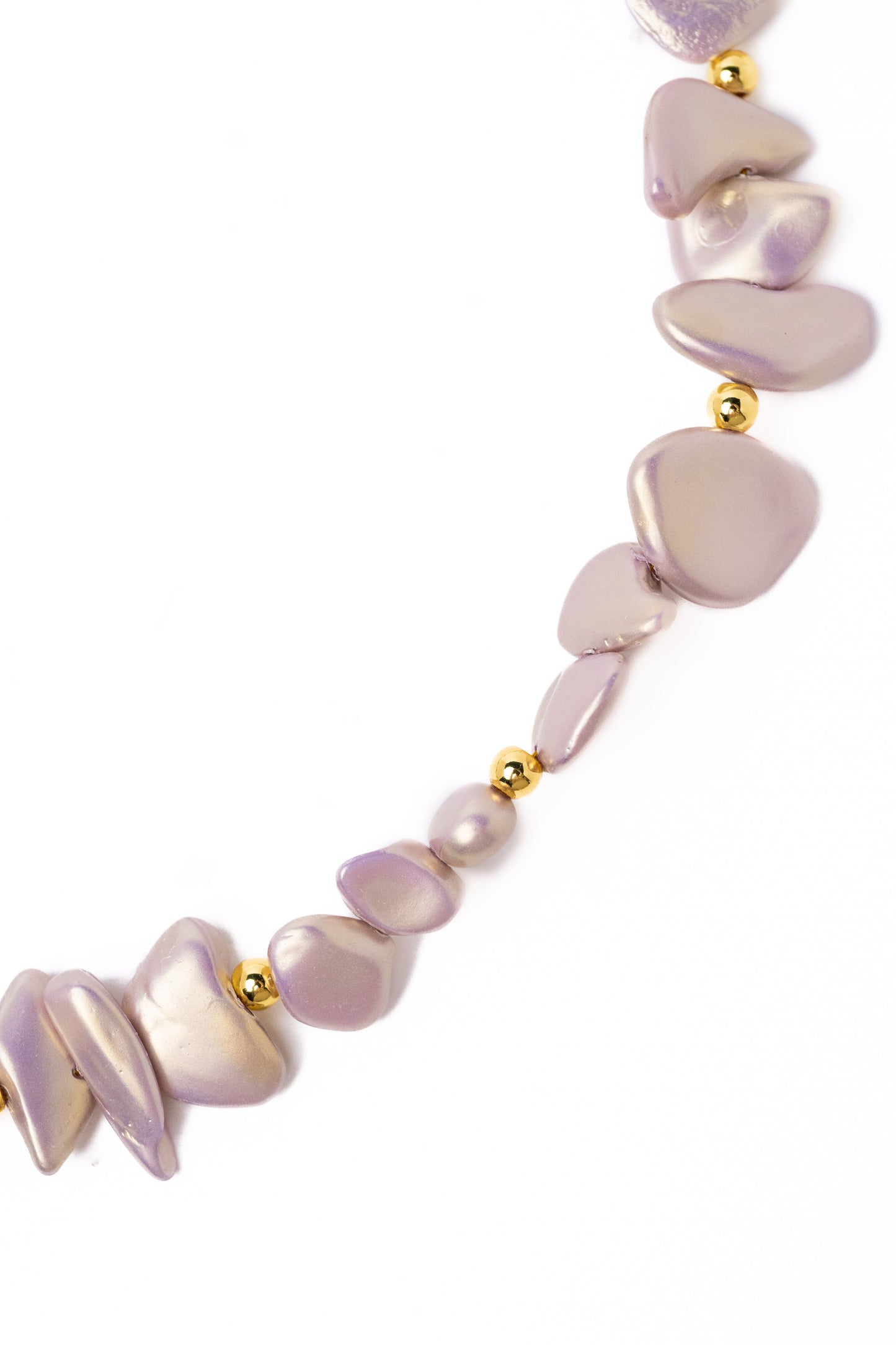 Tahitian Necklace - Greyish Lilac
