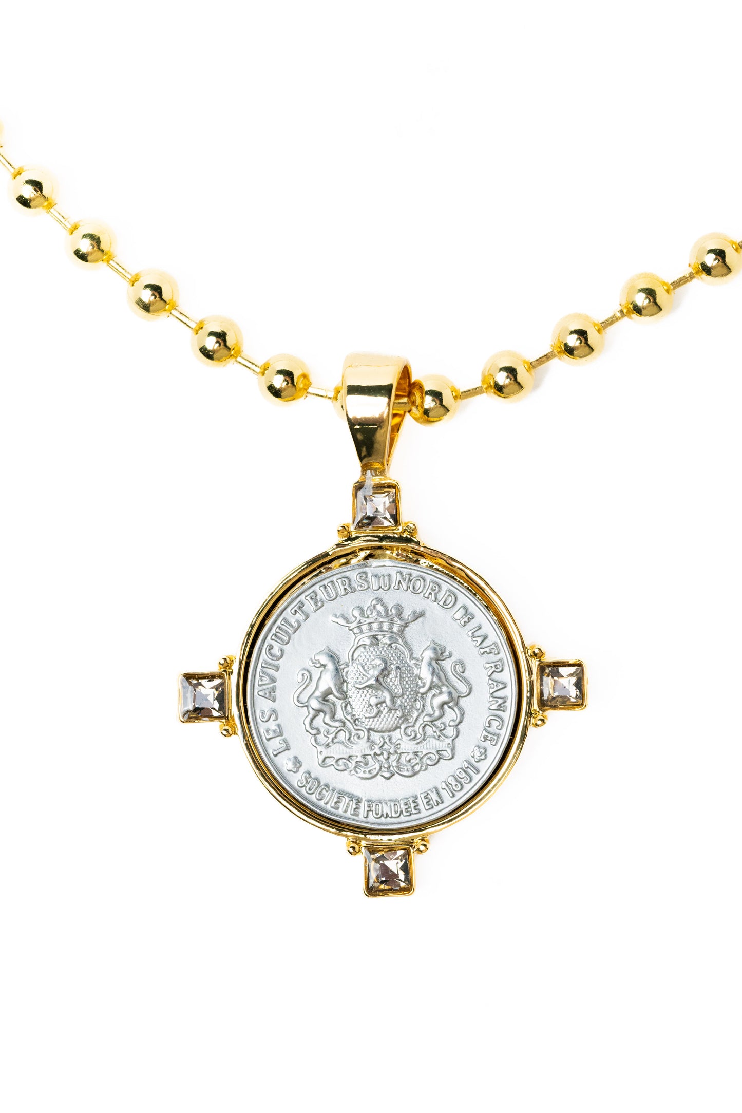 Fleur De Paris Necklace - Gold Silver