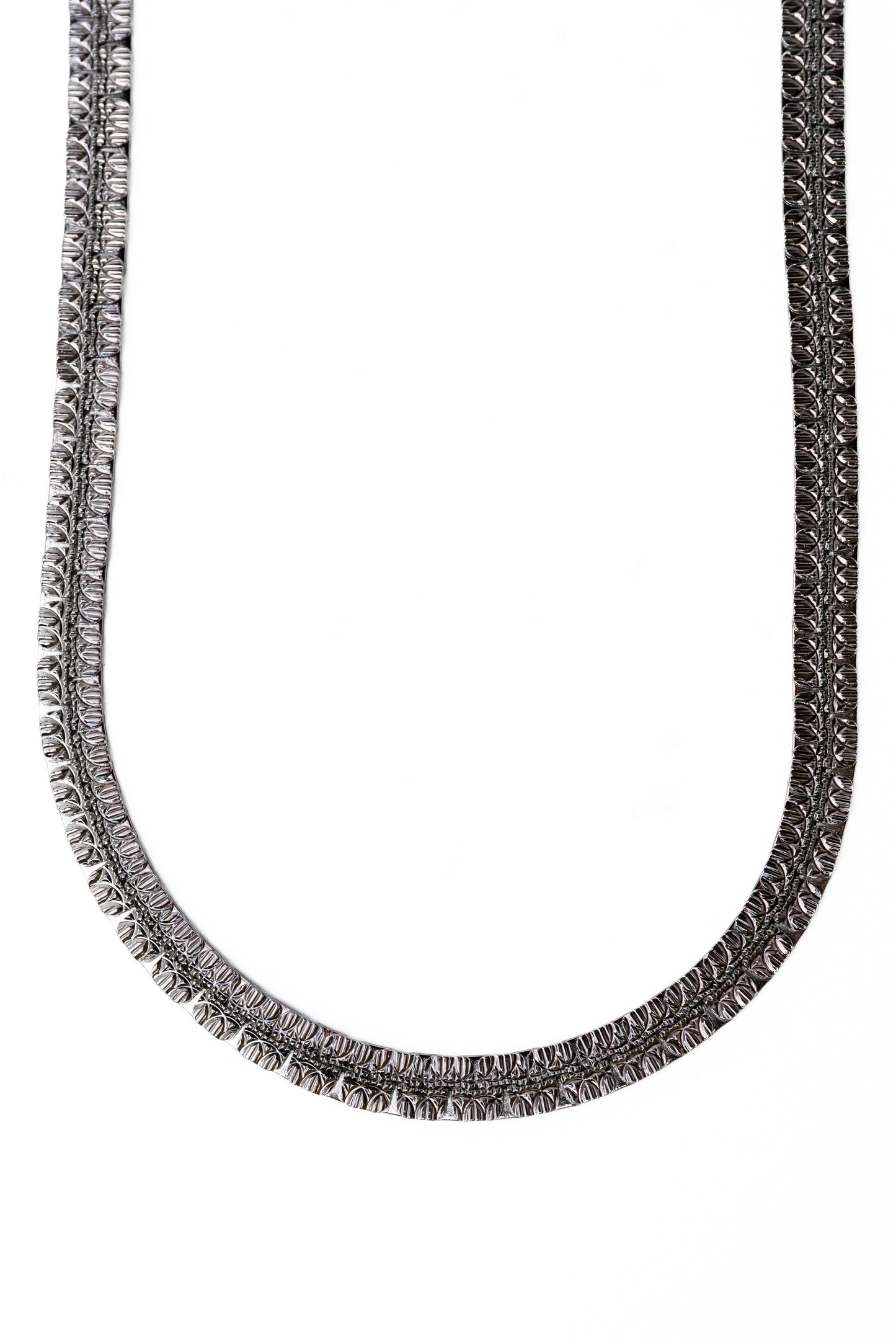 Manhattan Necklace Large - Liquid Metallic Mushroom