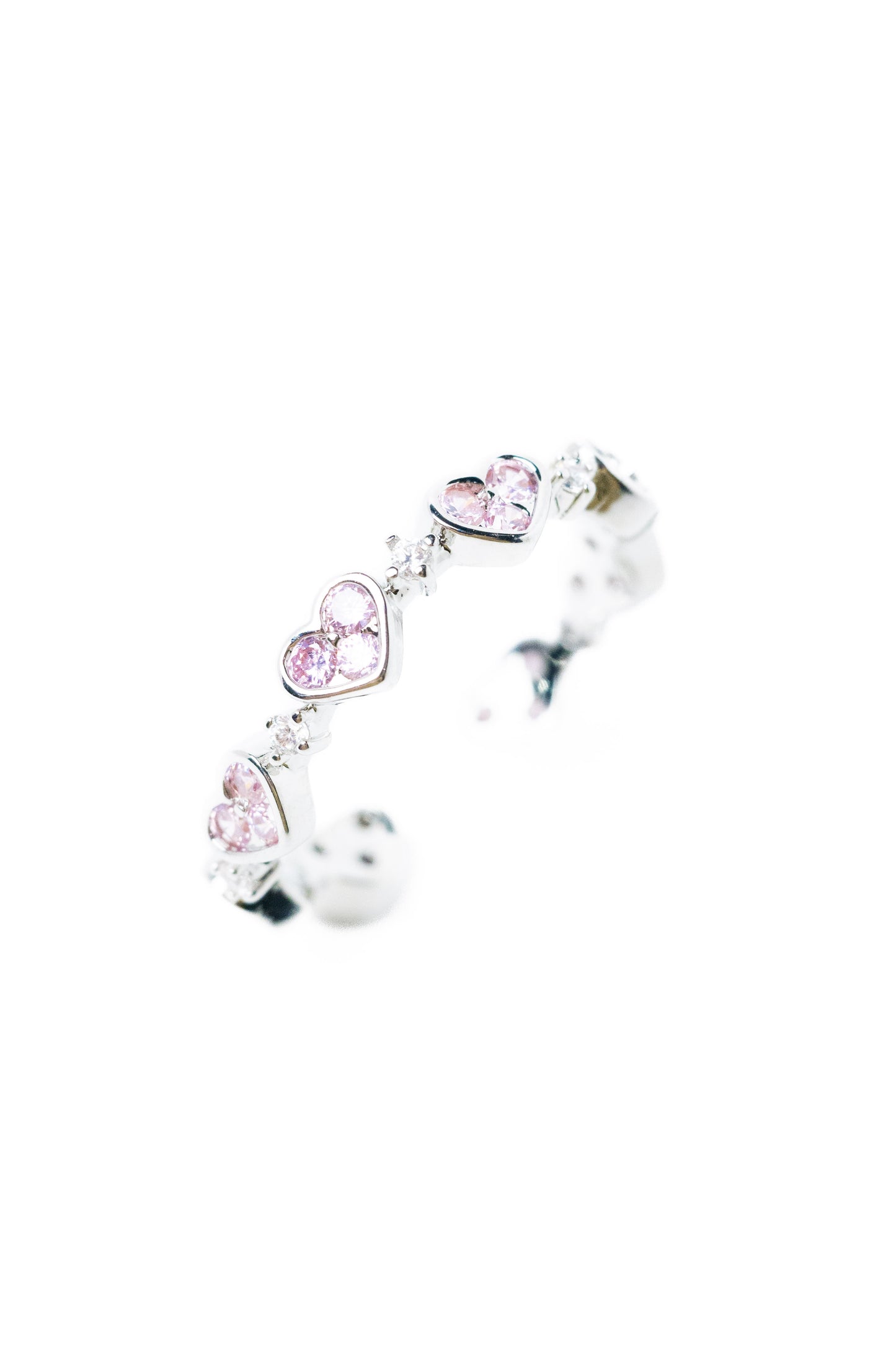 Amor Ring - Silver Pink