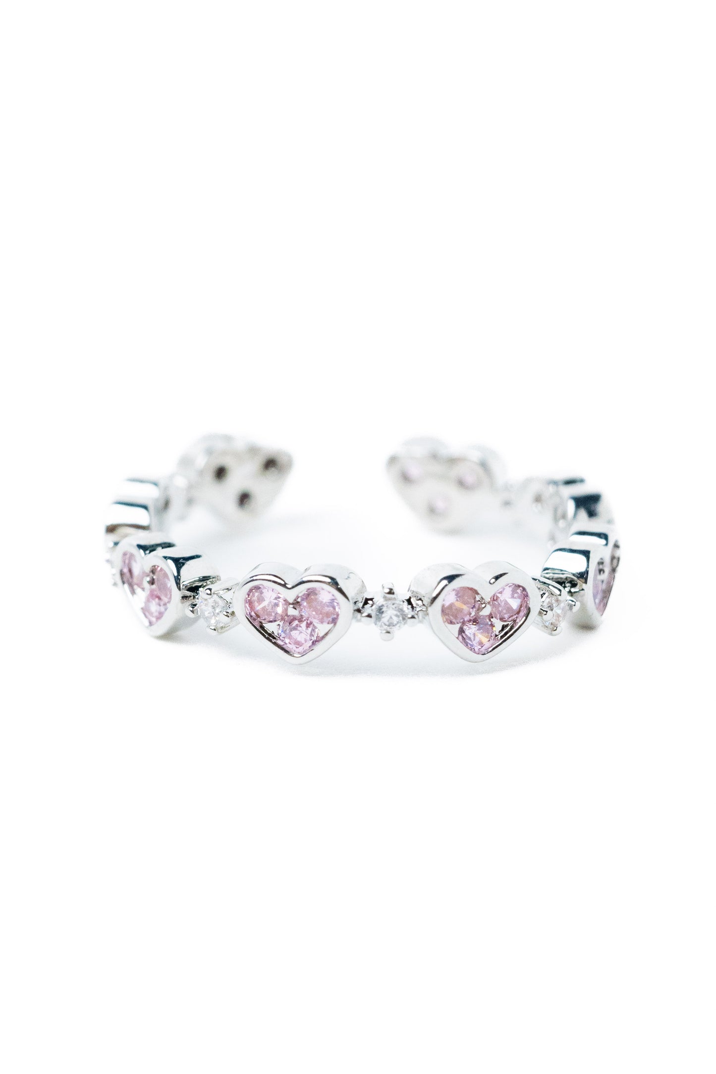 Amor Ring - Silver Pink