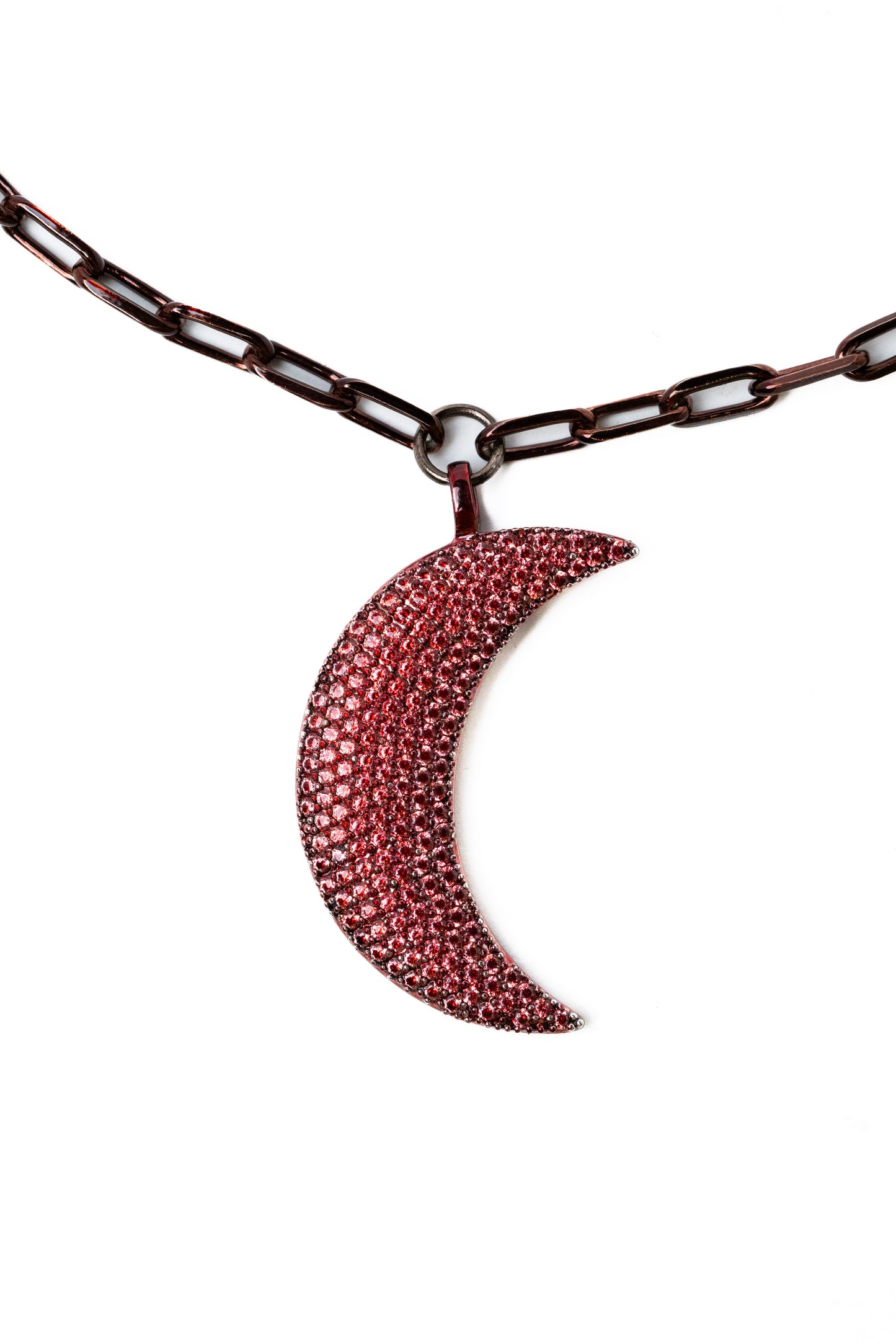 Mylena Necklace - Metallic Red Velvet