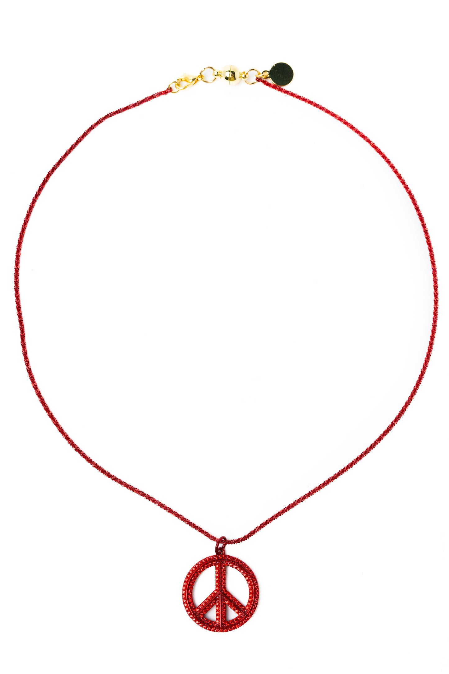 Words Of Wisdom Necklace - Metallic Rouge