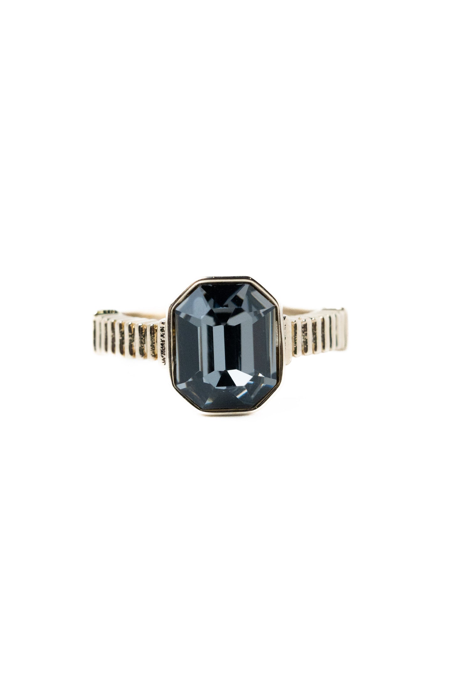 Lena Ring - Metallic Linen Smokey