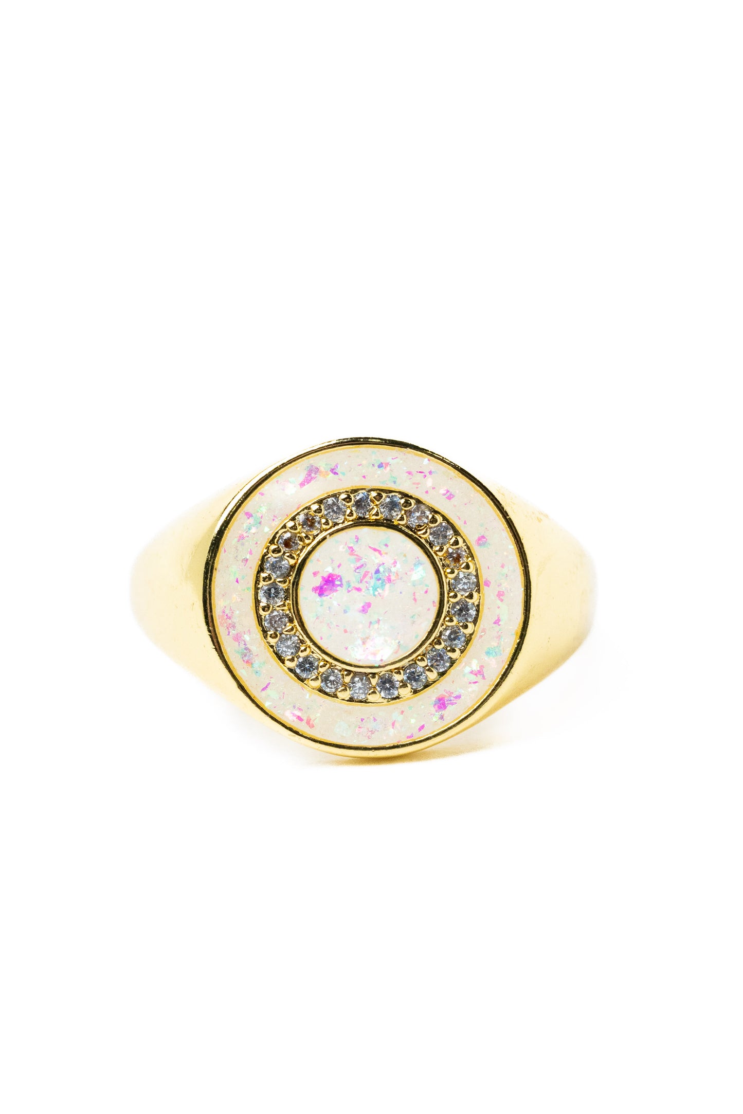 Milky Way Ring - Gold Opal