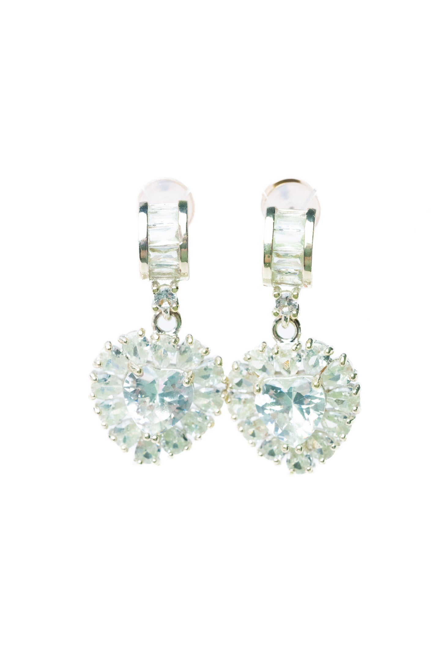 So Beautiful Earrings - Metallic Mint Magnolia