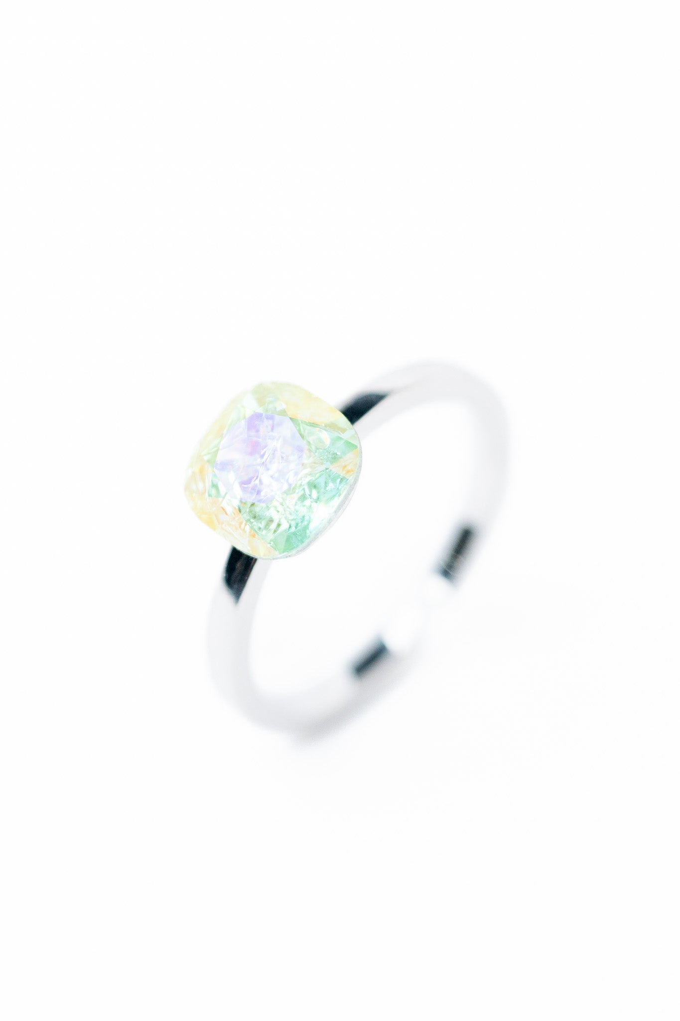 Itsy Kat Ring - Silver Pineapple Frost