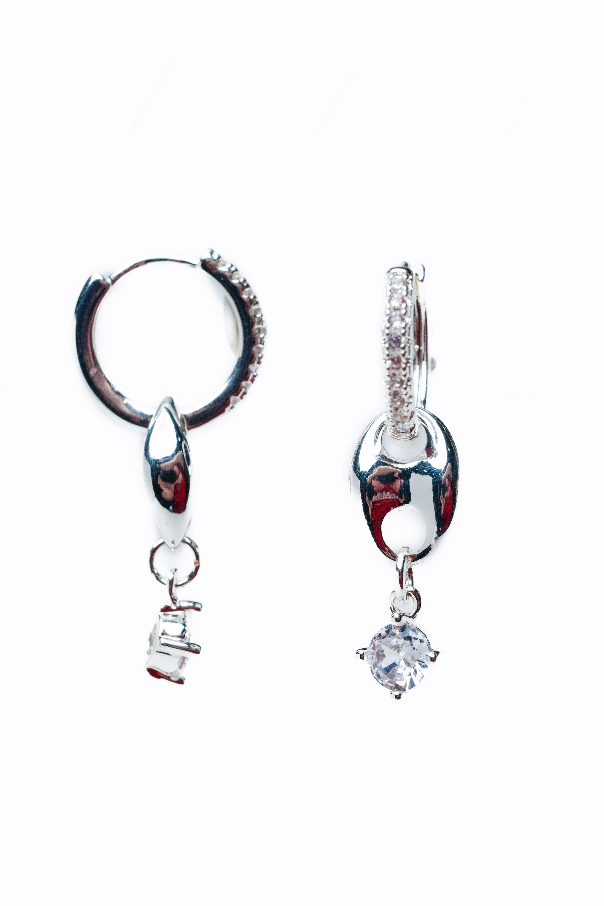Alaia In The City Earrings - Liquid Metallic Pearl White