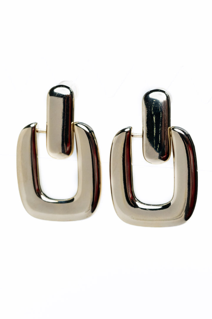 Lyla Earrings - Metallic Linen