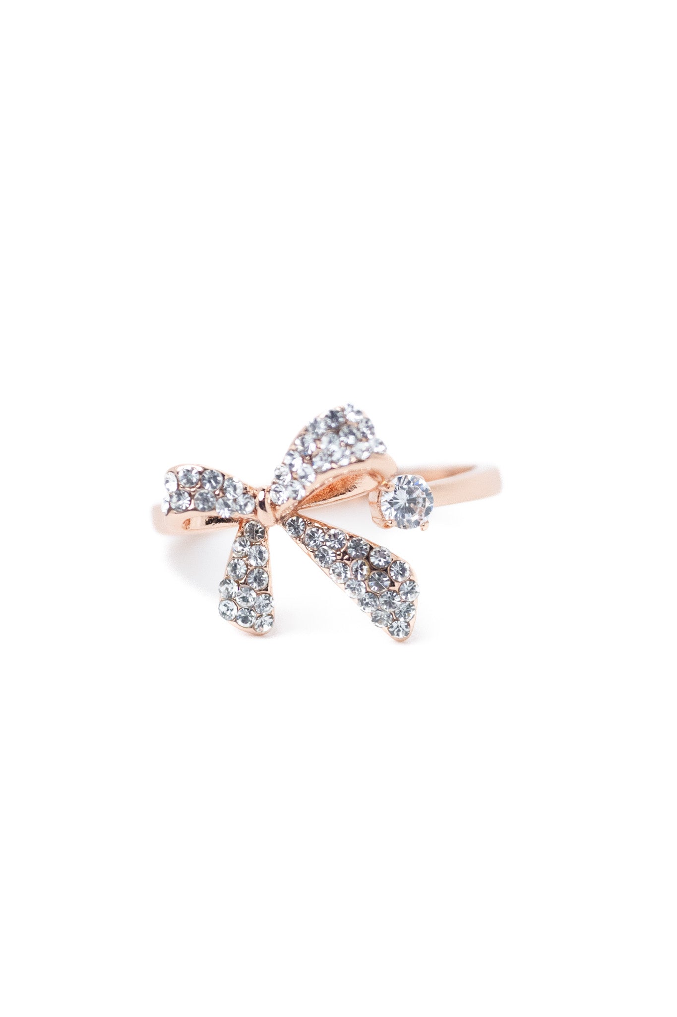 Petite Bow Ring - Toffee Rose