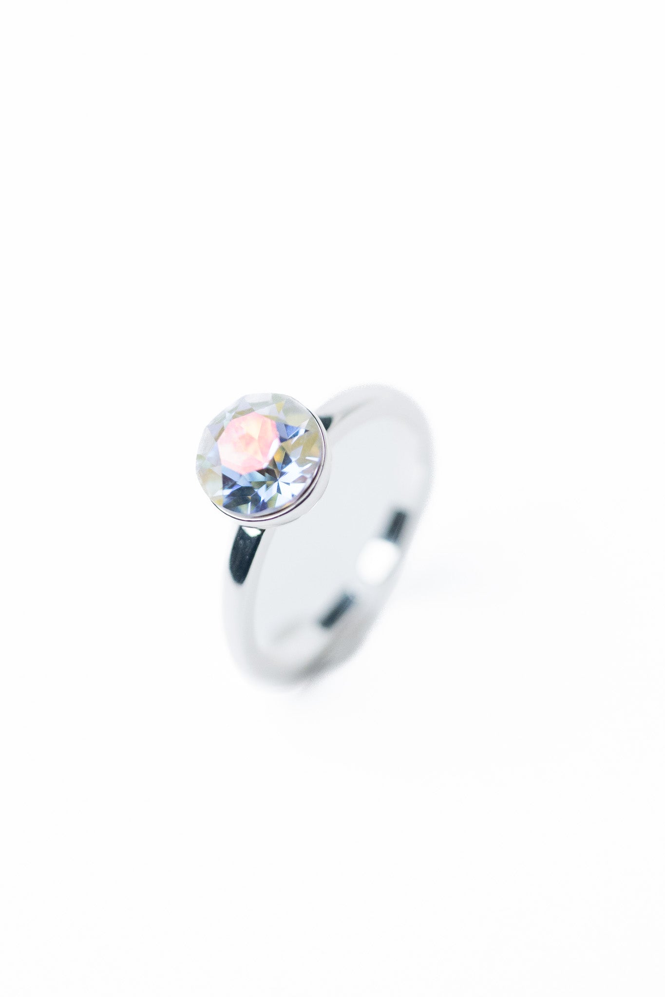 A Higher Place Ring - Liquid Metallic Pearl White Snow