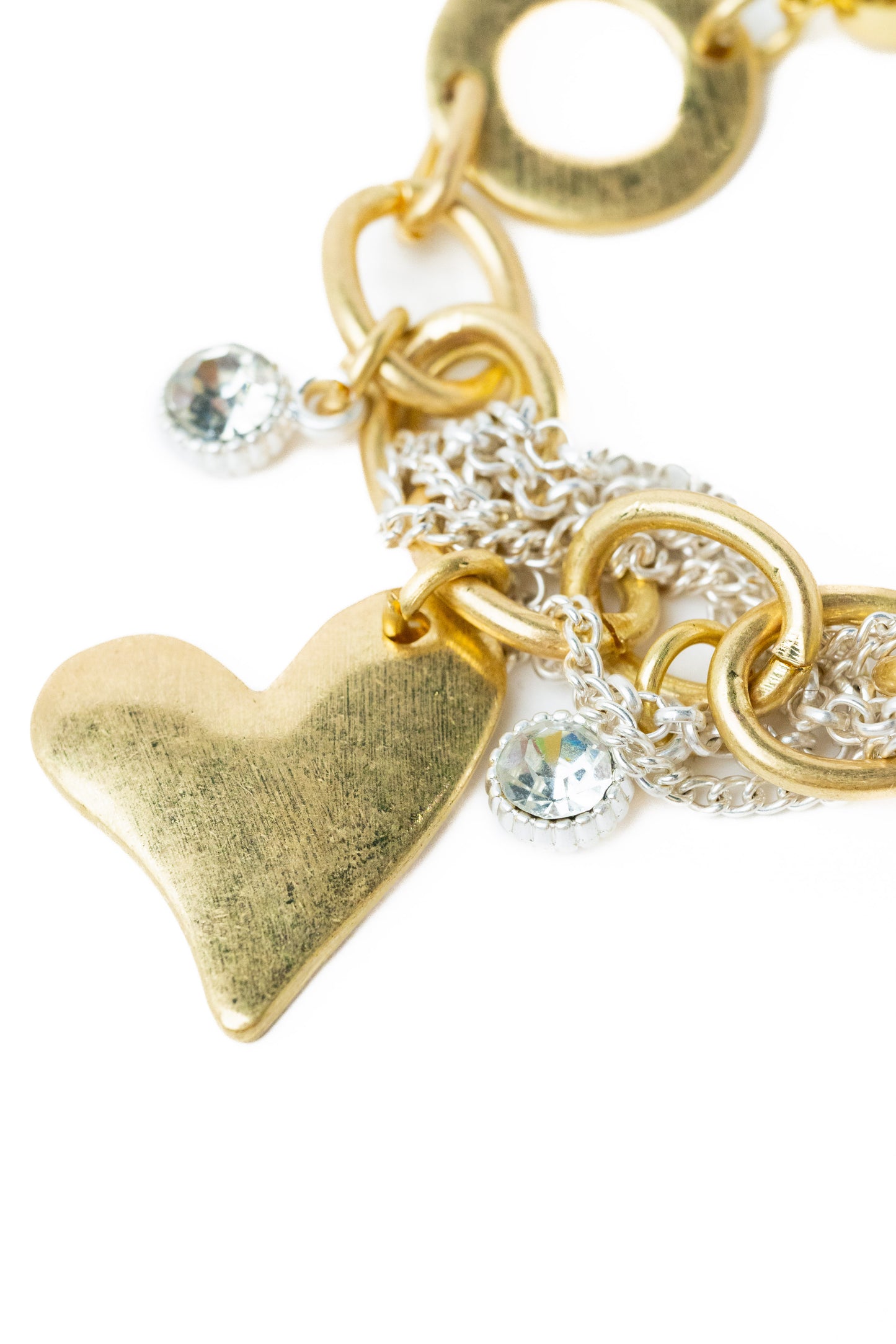 Wild At Heart Bracelet - Gold Pearl White