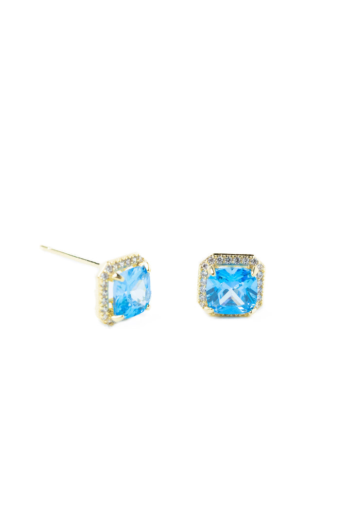Midnight Aura Earrings - Sapphire