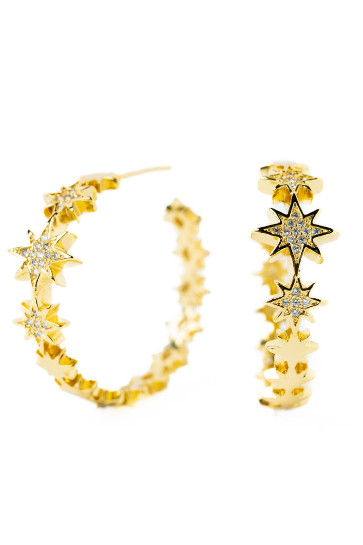 Twinkling Night Earrings - Gold