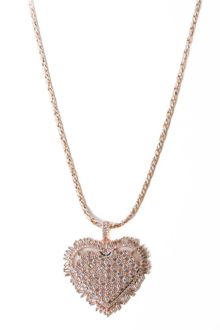 In My Heart Necklace - Metallic Coconut