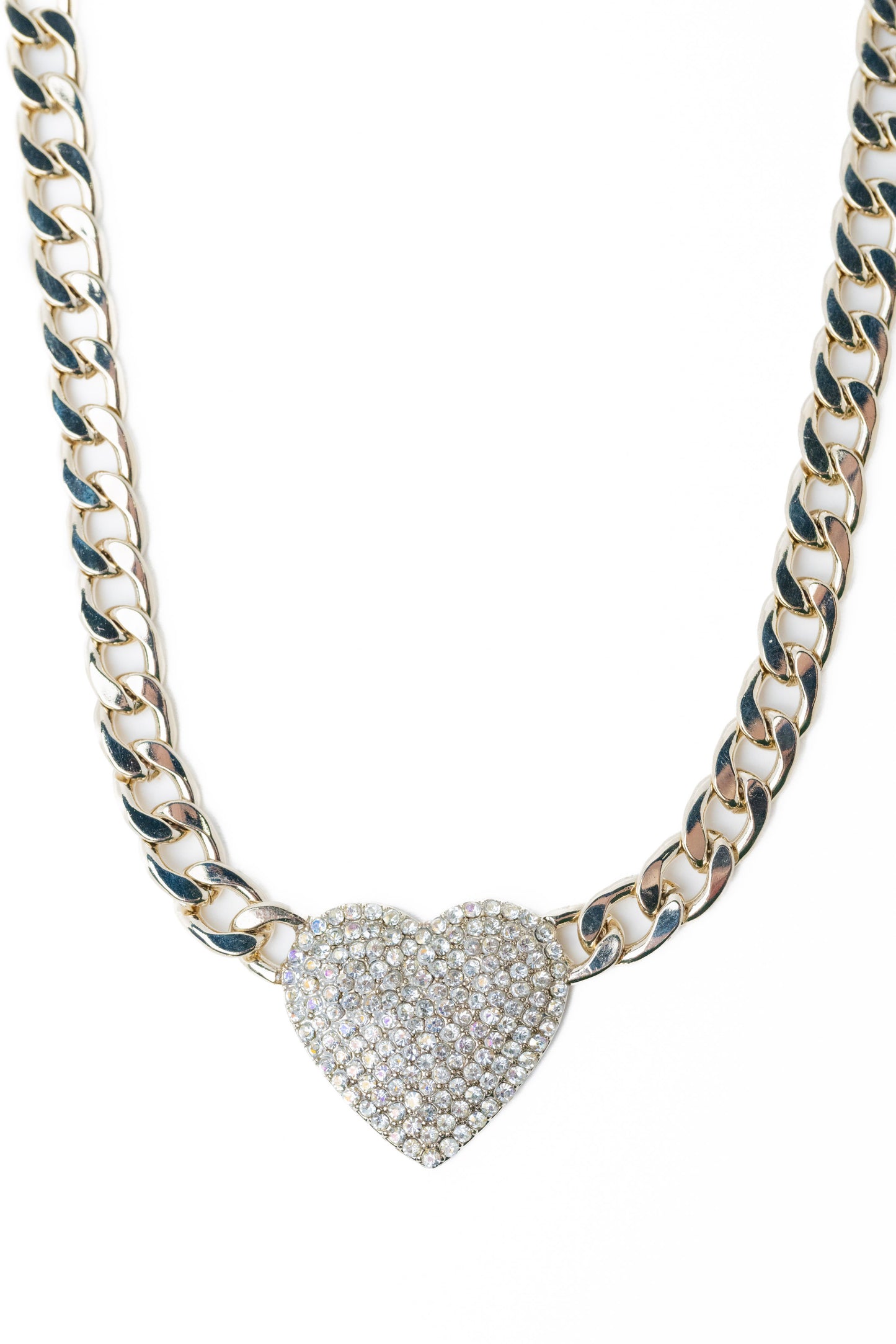 Tropical Love Necklace - Metallic Linen