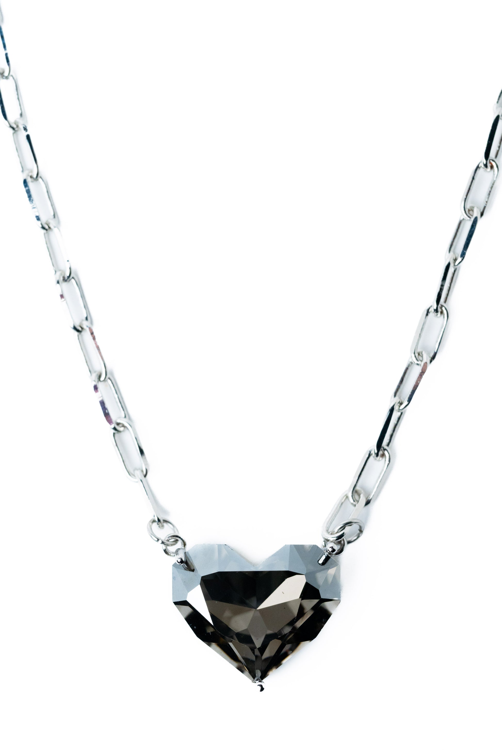 Spring Love Necklace - Silver Smokey