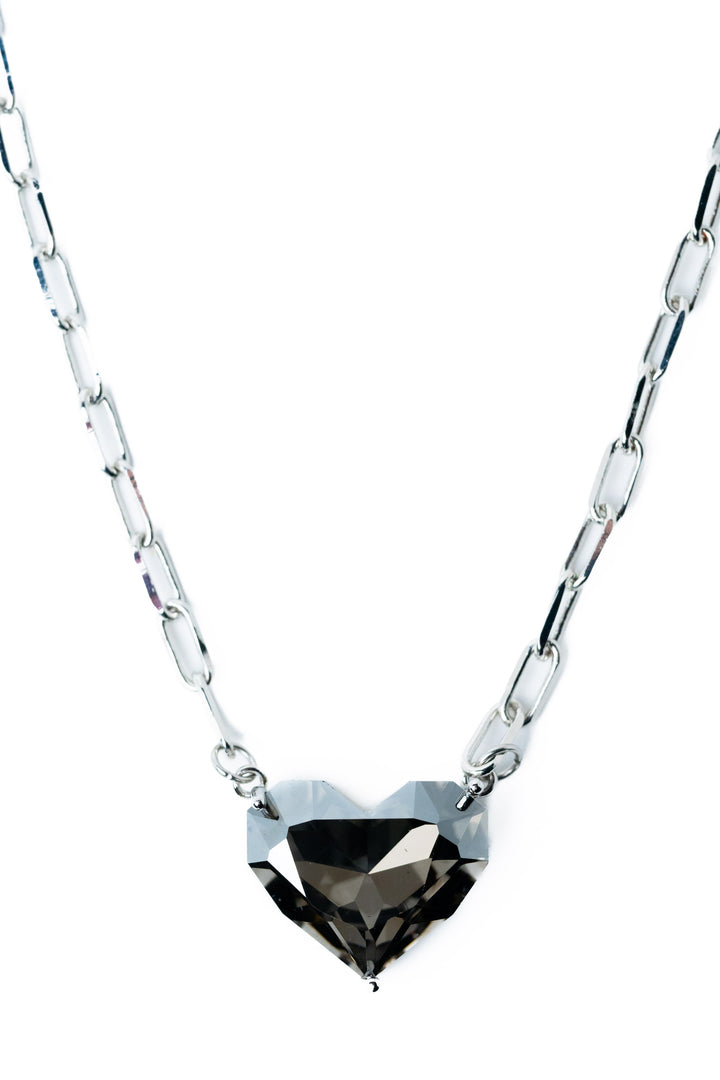 Spring Love Necklace - Silver Smokey