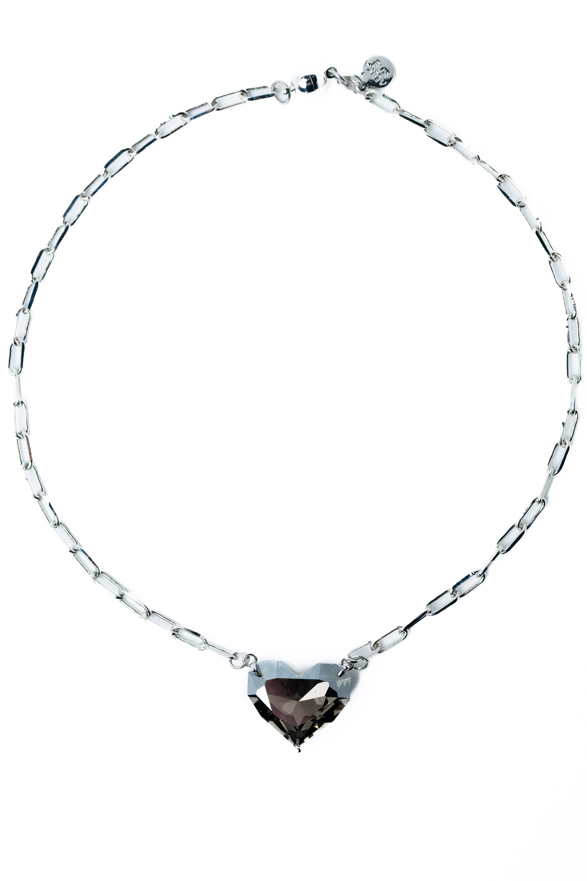 Spring Love Necklace - Silver Smokey