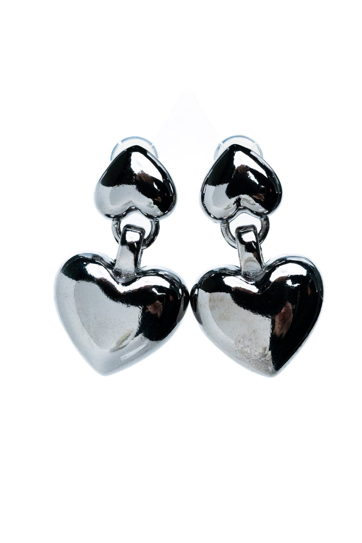 Love Story Earrings - Gunmetal