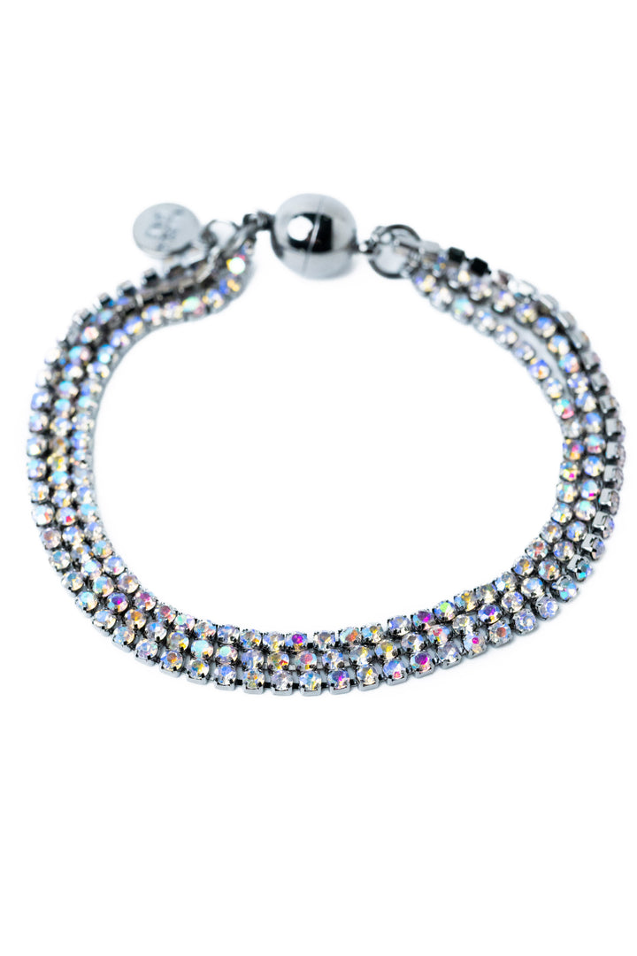 Stitches Bracelet - Gunmetal AB