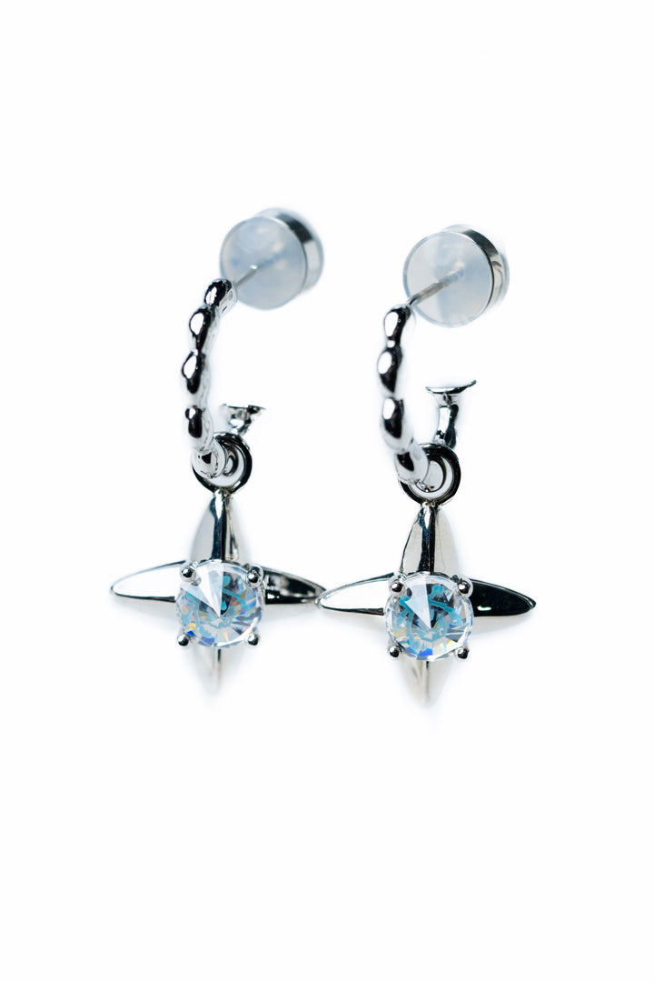 Bright Star Earrings - Silver