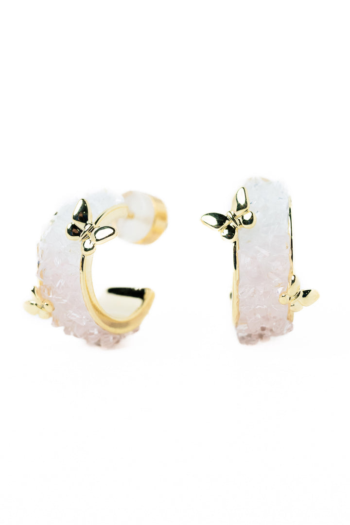Butterfly Kisses Earrings - Petal