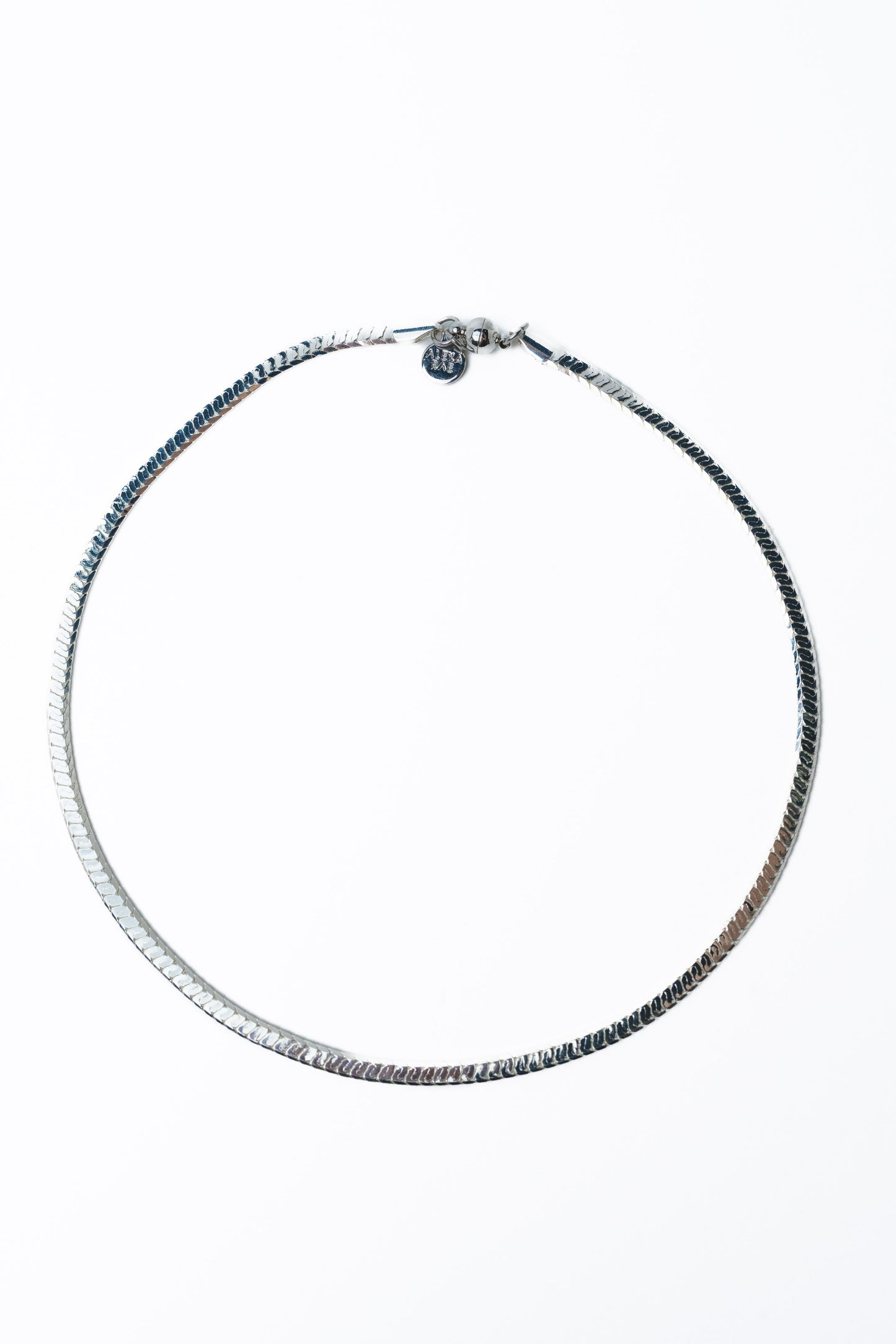 Tali Necklace - Liquid Metallic Pearl White