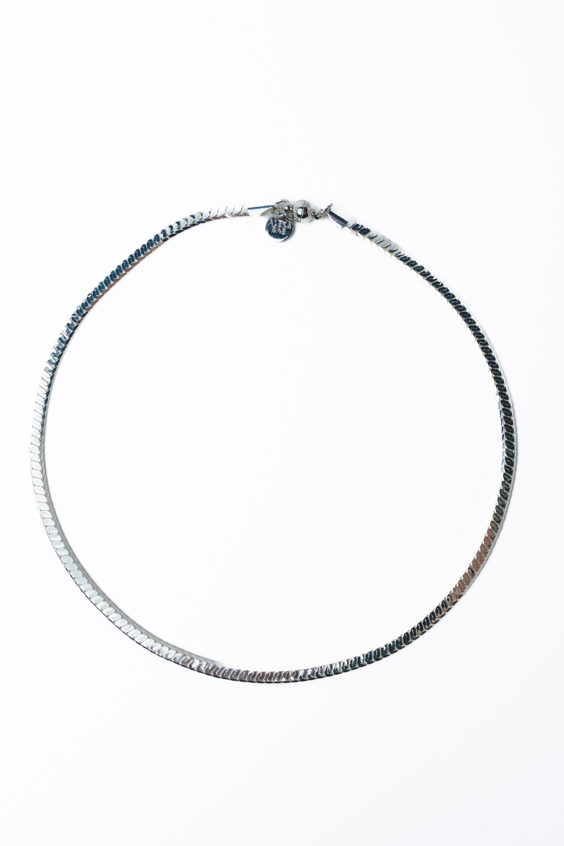 Tali Necklace - Liquid Metallic Pearl White