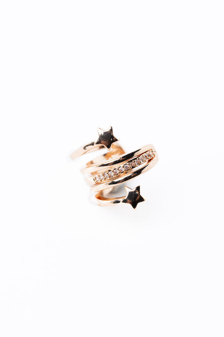Blaze Ear Cuff - Toffee Rose