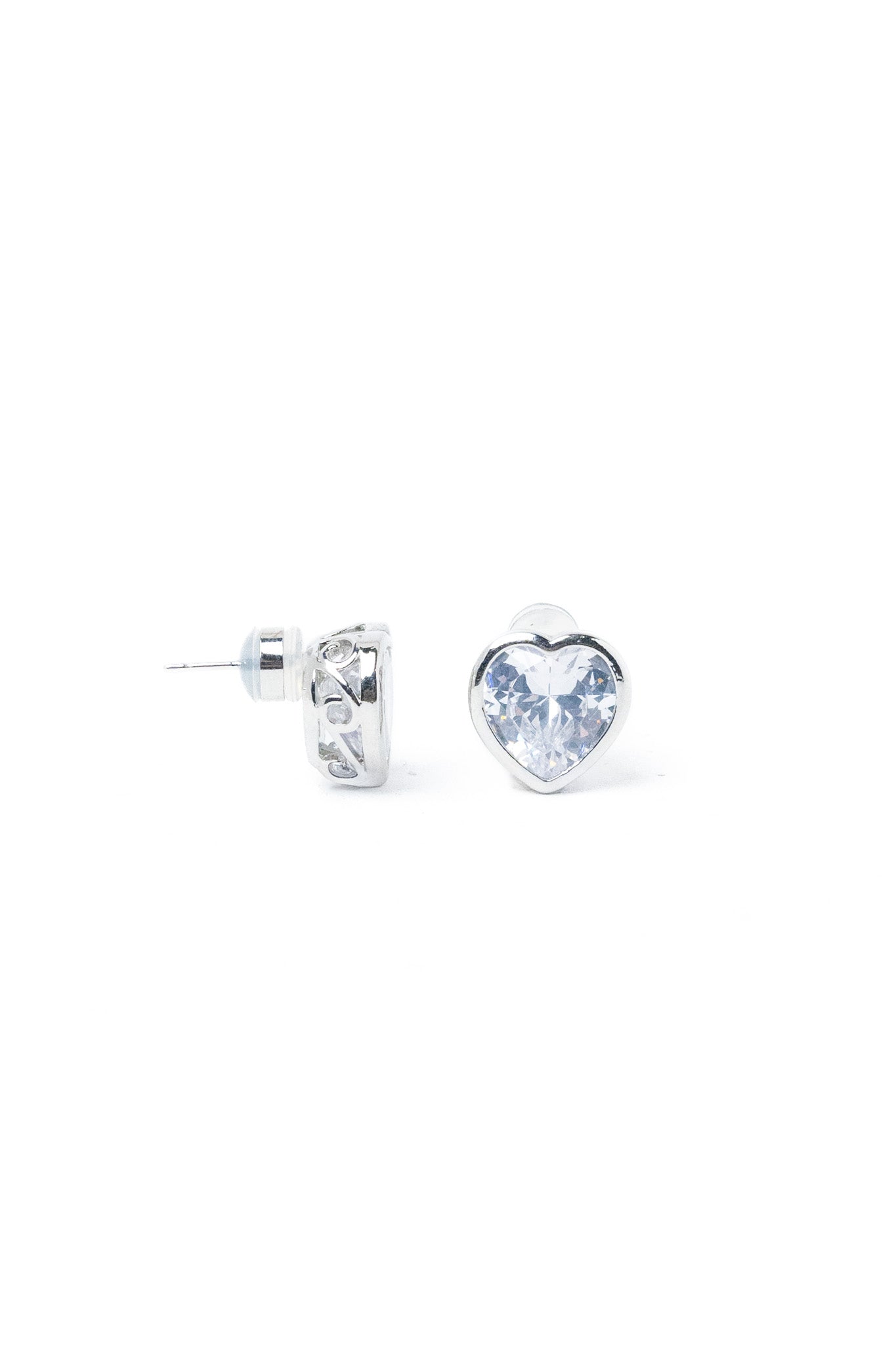 Beverly Earrings - Silver Clear