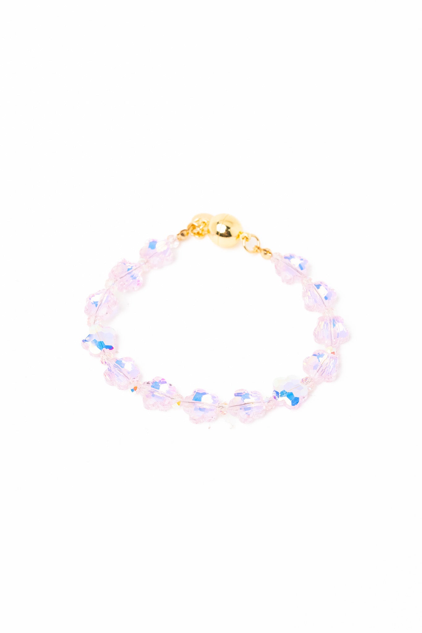 Flower Kiss Bracelet - Tickle Me Pink