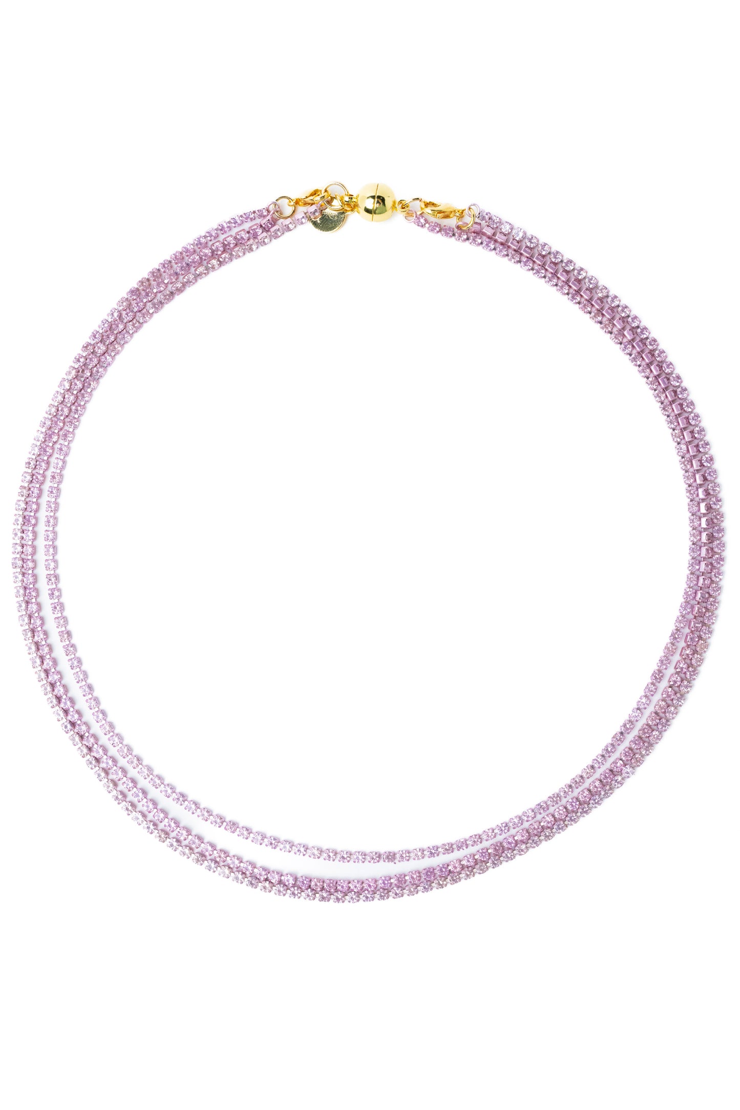 Stitches Necklace - Metallic Cashmere Rose