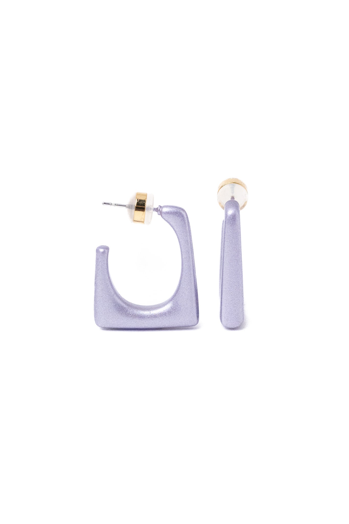 Lena Earrings - Metallic Lilac