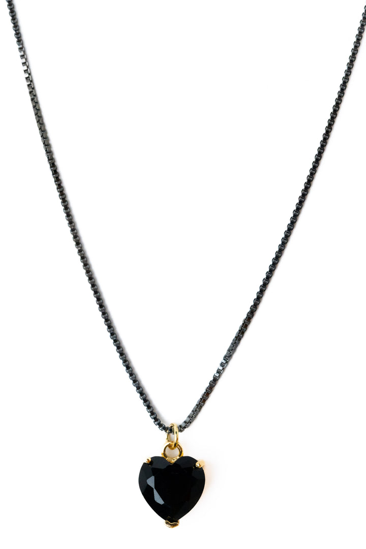 Keri Necklace - Metallic Black