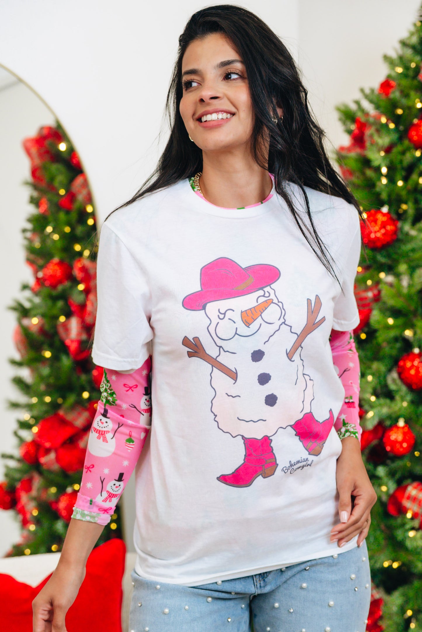 Snow Man Graphic Tee